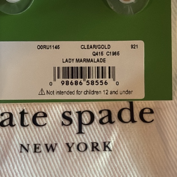 Kate Spade Sparkling Golden Earrings - Picture 2 of 3